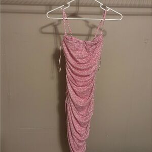 Pink Floral Women's Dress